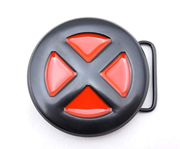 Main Street 24/7 Marvel's X-MEN Red/Black Logo Metal w/ Enamel Accents BELT BUCKLE, Small
