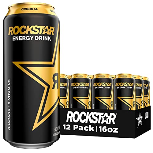 Rockstar Energy Drink, Original, 16oz Cans (12 Pack) (Packaging May Vary) - Original