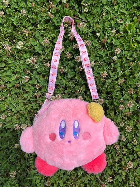 Kirby Plush Pouch with Strap