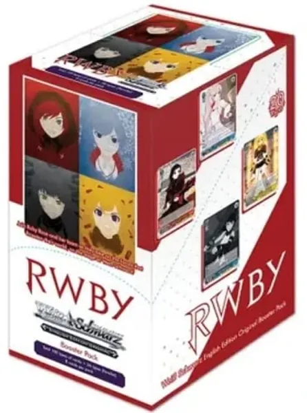 Weiss Schwarz English RWBY Booster Box - 20 Packs of 8 Cards Each! - 
