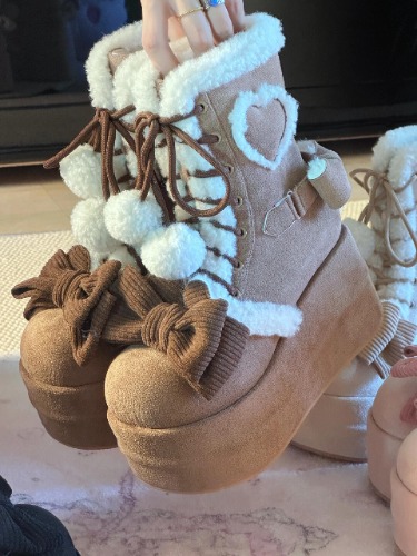 ♡ Winter Romance ♡ - Snow Boots | Brown / 7