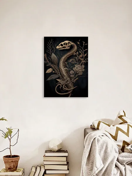 Snake Skull Wall Art