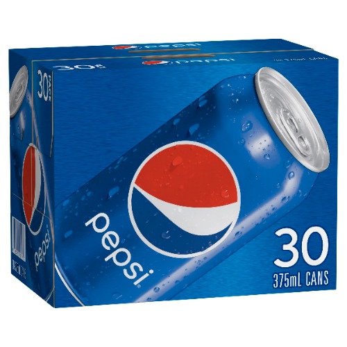 Pepsi Regular Soft Drink, 30 x 375ml