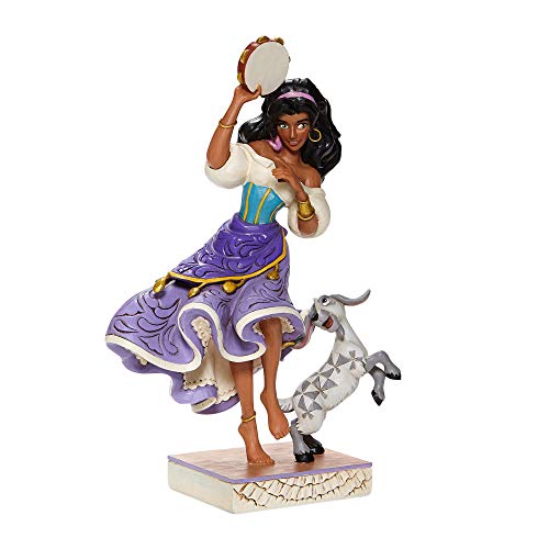 ENESCO Jim Shore Disney Traditions Esmerelda & Djali Figurine 8.75" H, Multicoloured, 6008071