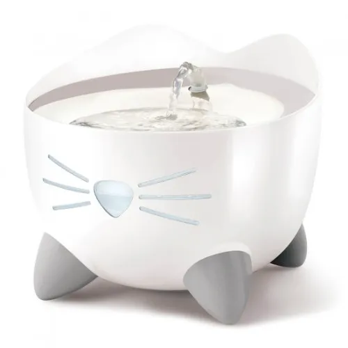 Automatic antibacterial water dispenser for cats - Pixi - White