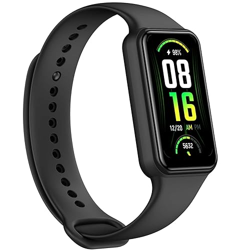 Amazfit Band 7 Activity Fitness Tracker for Men Women, 18-Day Battery Life, Alexa Built-in, 1.47”AMOLED Display, 24H Heart Rate & SPO₂ Monitoring, 120 Sports Modes, 5 ATM Water Resistant, Black - Space Black