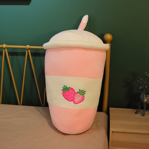 Bubble Tea Plush Doll: Perfect Gift for Kids! - Pink