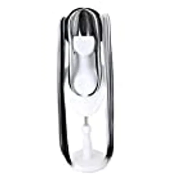 Xingwang Queen Anime Cosplay Wig Black White Clip on Double Long 90 cm Ponytails Women Girls' Party Wigs