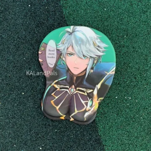 Alhaitham "read books" ergonomic mousepad