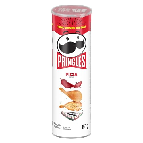 Pringles Pizza Chips, 156 Grams - Cheese Potato Chips - Pizza - 156 g (Pack of 1)