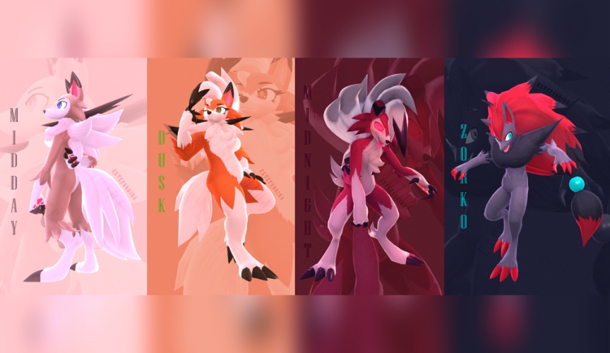 Lycanark & Zorko VRChat Avatar/3D model (+Gogo Loco) PC & Quest