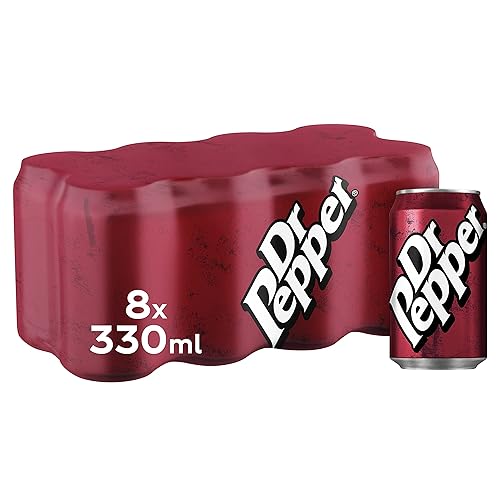 Dr Pepper 8 x 330 ml - Cola, Fruit - 330 ml (Pack of 8)