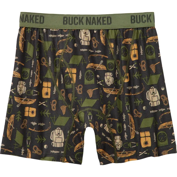Men's Buck Naked Pattern Boxer Briefs