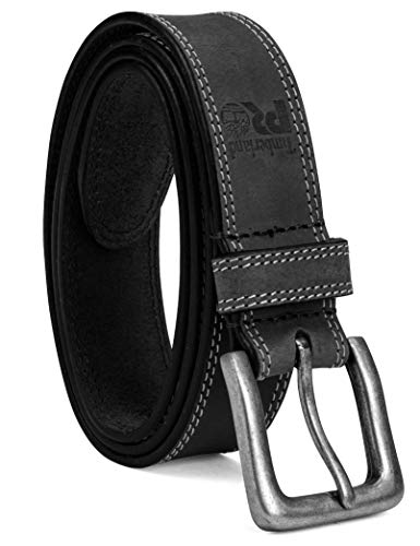 Timberland PRO Men's 38mm Boot Leather Belt - 50 - Black