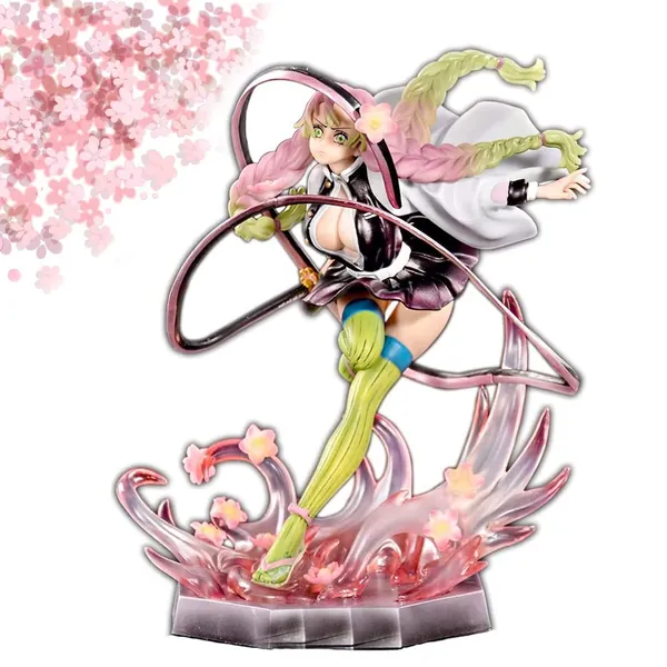AGSIXZLAN Kanroji Mitsuri Figure Model Demons Slayer,8.26inch Kimetsu No Yaiba Kanroji Action Figures PVC Model Toys Collection Doll Gift NO Box - 