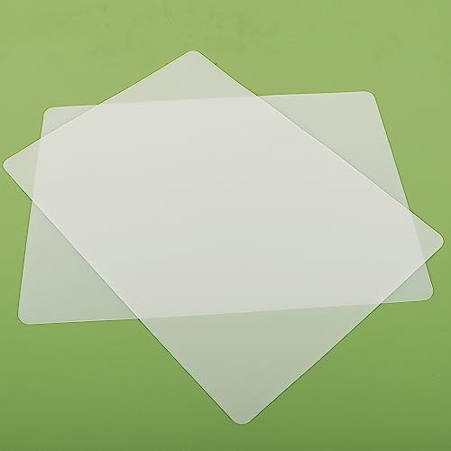Janeart Clear Silicone Mat for Kitchen Counter, 10.24”x 14.2”(1MM) Non-slip Countertop Protector Liner, Small Non-Stick Baking Mat, Heat Resistant Placemat for Pastry, Translucent(2/Pack) - Clear(1mm) - 10.24x14.2 Inch(2Pcs)