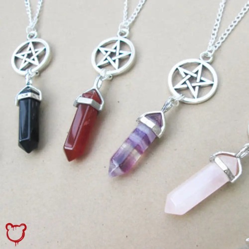 Pentagram Necklace - Assorted Colors. - 3