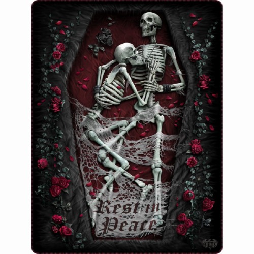 REST IN PEACE - Fleece Blanket with Double Sided Print