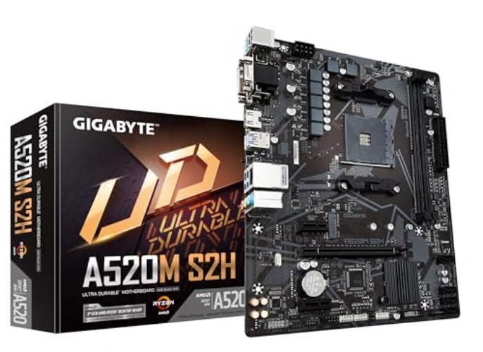 Gigabyte AMD A520 S2H AM4 Micro ATX Motherboard