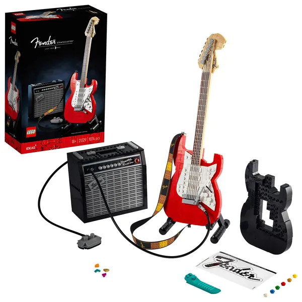 Lego Fender Stratocaster DIY Guitar 