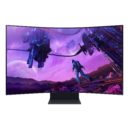 Samsung Odyssey Ark Curved Gaming Monitor S55BG970NU, 55 Zoll, Mini-LED VA-Panel, 4K UHD-Auflösung, AMD FreeSync Premium Pro, 1 ms Reaktionszeit, Bildwiederholrate 165 Hz - 