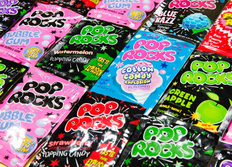 Pop Rocks Candy Ultimate 9 Flavor Assortment Bulk - Strawberry, Cherry, Tropical Punch, Watermelon, Blue Raspberry, Bubble Gum, Cotton Candy, Grape, Green Apple 18 Packs Total With Licensed Sticker