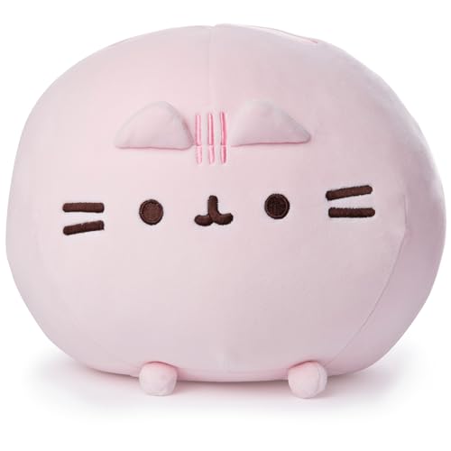 GUND Pusheen Squisheen Squishy Round Plush Stuffed Cat for Ages 1 and Up, Pink, 11”