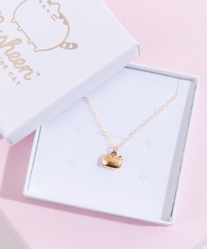 Pusheen Charm Necklace | Vermeil Gold