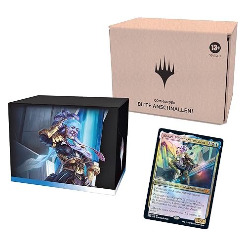 Magic The Gathering Kamigawa Neon Dynasty Commander Deck - 13 Jahre+ -Schnalle auf minimal verpackter Version (Deutsche Version), Blau-weiß - Bitte Anschnallen