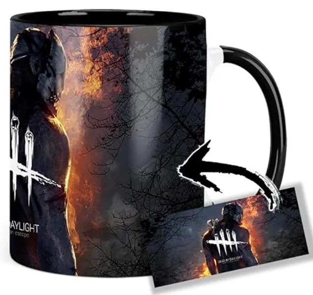Dead By Daylight Tasse Innen & Henkel Schwarz Keramikbecher Mug