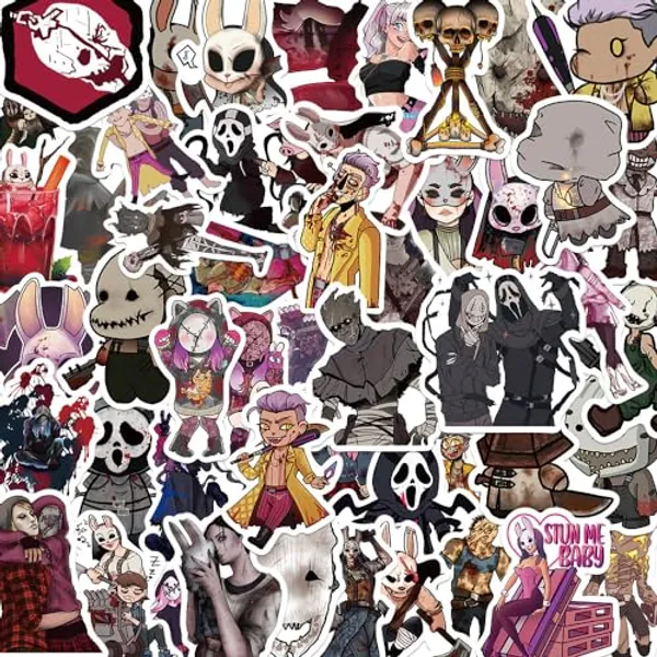 DAOWIN 50PCS Dead Daylight Aufkleber, Teens Jungen Und Mädchen Vinyl Aufkleber Pack Für Skateboard Gitarre Laptop Gepäck Geburtstag Party Supplies Aufkleber