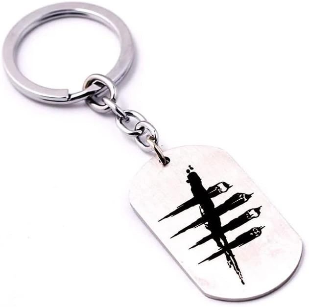 Dead By Daylight Halskette Silber Hundemarke Anhänger Geschenk Männer Frauen Spiel Halsreif Zubehör (A) - A