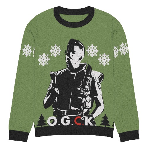 RE1 Chris & Mansion Knitted Holiday Sweater | M