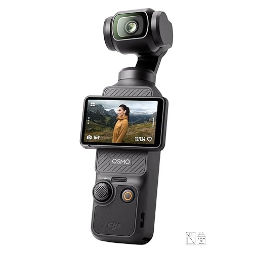 DJI Osmo Pocket 3, camera vlog CMOS 1'' et Vidéo 4K/120 ips, digital camera, Stabilisation à 3 axes, MAP rapide,Suivi Facial/Objets,Écran tactile rotatif 2",petite Cam. Vidéo pour Photographie,YouTube - Osmo Pocket 3
