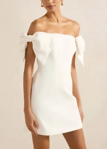 Adalyn Petite Mini Bow Dress - Women's Fashion | Forever New