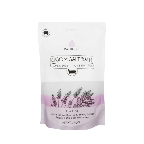 1000 Hour Bathefex Lavender and Green Tea Epsom Salt Bath, 1.4kg