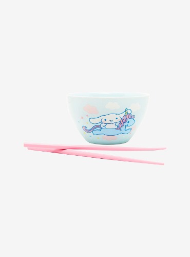 Cinnamoroll Unicorn Ramen Bowl With Chopsticks