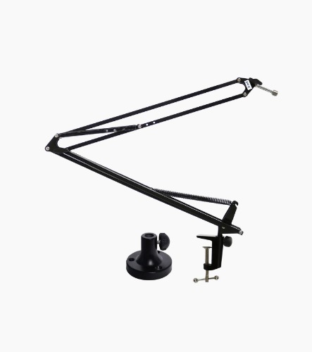 LyxPro Adjustable Scissor Desktop Mic Stand with Boom