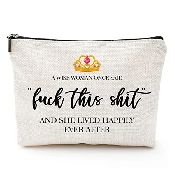 
                            Luck This S-hit-Fun Birthday Gifts for Women-Makeup Travel Case, Makeup Bag Gifts Retirement gift, birthday present, anniversary gift, commemorative gift
                        