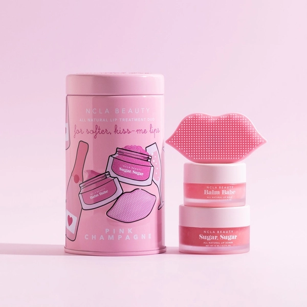 Lip Care Set | Pink Champagne Lip Care Duo + Lip Scrubber
