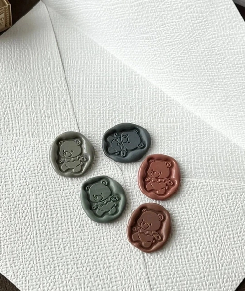 Little bear Wax Seal Stamp Kit, decorative wax seal kit, envelope seal stamp, invitation seal stamp