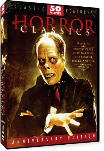 Horror Classics- 50 Movie Pack Anniversary Edition - DVD 
                             
                            January 1, 2019