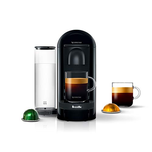Nespresso VertuoPlus Coffee and Espresso Maker by Breville - Machine + Capsule Set - Ink Black