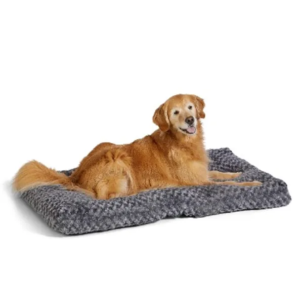 Amazon Basics Pet Dog Bed Pad - 46 x 29 x 4 Inch, Grey Swirl