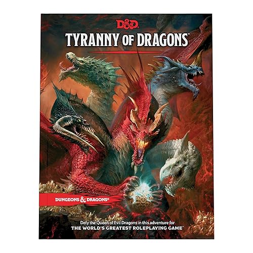 Dungeons & Dragons Tyranny of Dragons (D&D Adventure Book Combines Hoard of The Dragon Queen + The Rise of Tiamat) - Physical Book