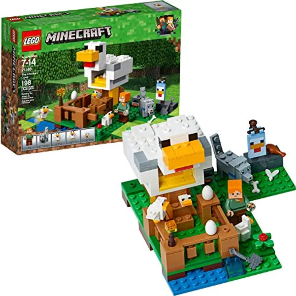 LEGO Minecraft The Chicken Coop 21140 Building Kit , 84 months to 168 months(198 Pieces)