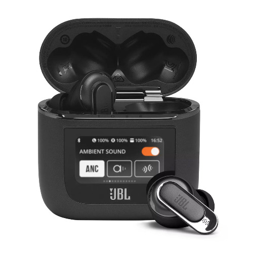 JBL Tour Pro 2 True Wireless Adaptive Noise Cancelling Earphones with Smart Case - Black