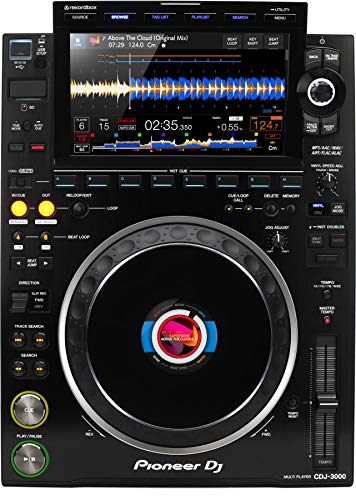 PIONEER Professional DJ Multi Player (Black) w/, Stand Alone in Black (CDJ-3000) - Stand Alone in Black