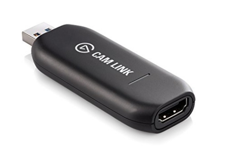 Elgato Cam Link - Broadcast live and record via DSLR, camcorder, or action cam in 1080p60, compact HDMI capture device, USB 3.0