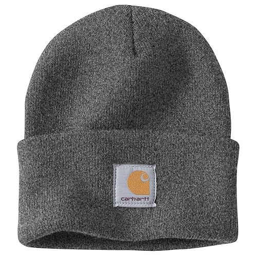 Carhartt Men's Knit Cuffed Beanie - One Size - Coal Heather